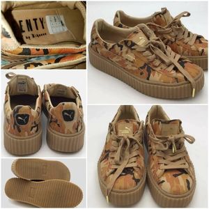 PUMA X FENTY by RHIANNA Creeper Orange Camo shoes size 6
